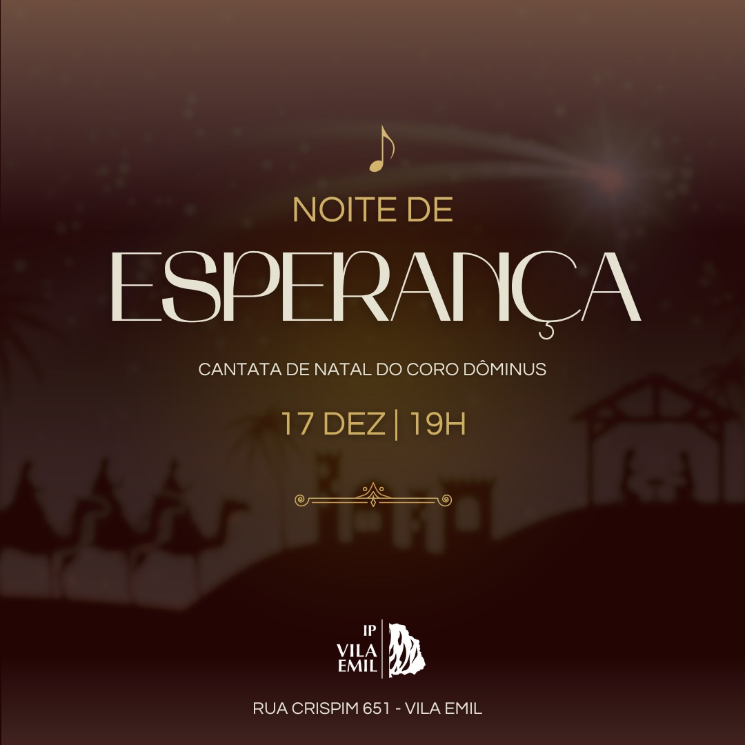 Imagem sobre Cantata do Coro Dominus (Noite de Esperança)